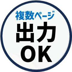 複数ページ出力OK